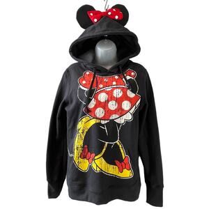 DIsney Parks Exclusive Minnie Mouse Yourself Hoodie with Ears and Bow Sz Small